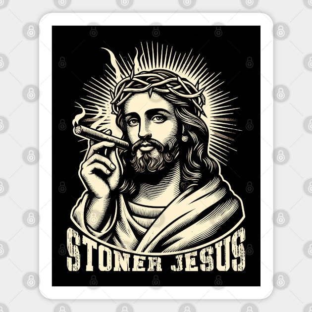 Stoner Jesus Magnet by Trendsdk